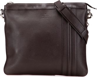 Gucci Pre-owned Womens Leather Crossbody Bag - Dark Brown - One Size