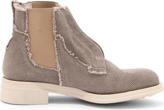 La Martina Vintage Effect Enkellaarsjes - Dames - Chelseaboots - Grijs - 37 EU - Schoenen