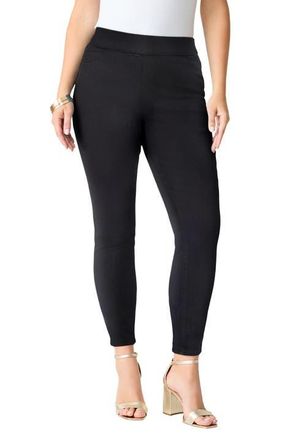Roaman's Plus Size 360&deg; Stretch Jegging in Black at Nordstrom, Size 12