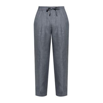 Dolce & Gabbana Suit Trousers, male, Gray, Size: 2XL Creased trousers