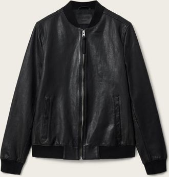 AllSaints Morten Leather Bomber Jacket
