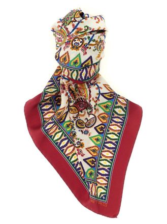 Etro Multicolor Floral Paisley Printed Scarf
