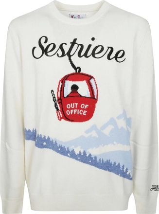 MC2 Saint Barth Maglia Heron C - - Knitwear - Uomo - Bianco - S