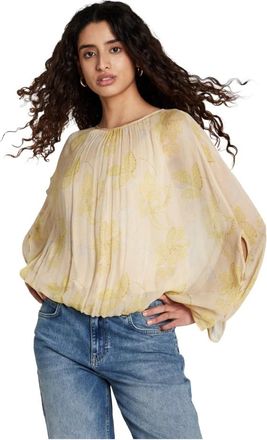 Bruuns Bazaar Iriartea BBSabina Blouse - Dames - Blouses - Beige - XS - Overhemden
