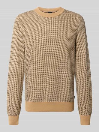HUGO BOSS Regular Fit Pullover aus reiner Baumwolle Modell H-Lofranco in Beige, Gr&ouml;&szlig;e XXL
