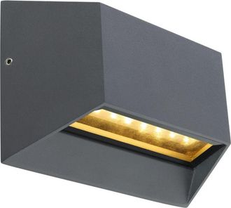 Globo Lighting Globo Honna Aplique De Pared Exterior Antracita Ip54 Pantalla De Cristal Transparente Led 3000k