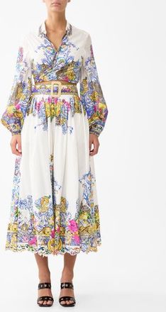 Camilla Belted Midi Skirt in Milla In Sevilla at Nordstrom, Size X-Small Au