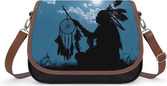 Generic Native Indian Tribal Culture Lucky Dreamcatcher1 Fashion Womens Crossbody Bags Novelty Handbag Shoulder Bag Purse