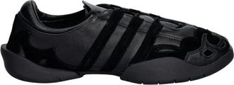 Yohji Yamamoto Regu Leren Sneakers - Dames - Sneakers - Zwart - 37 1/3 EU - Leer - Schoenen