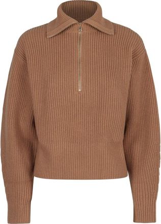 Max Mara Nadar Sweater - Dames - Vesten - Bruin - M - Wol - Truien & Vesten