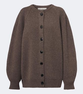 Nour Hammour Laurel oversized cashmere and wool cardigan