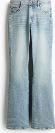 H&M Flared High Jeans in Light Denim Blue at Nordstrom, Size 20