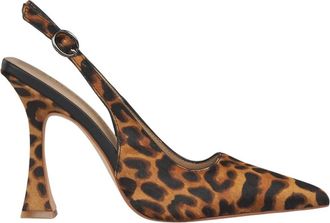 Alma En Pena Open Slingback met Puntneus - Dames - Pumps - Bruin - 36 EU - Schoenen