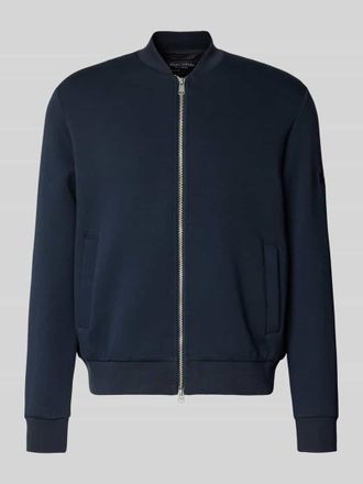 Marc O'Polo Regular Fit Bomberjacke aus Baumwoll-Mix in Marine, Gr&ouml;&szlig;e XXL