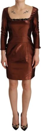 Gianfranco Ferre Sheath Dress - Dames - Korte kleedjes - Bruin - XS - Kleedjes