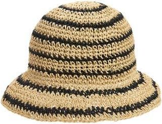 Karl Lagerfeld Straw Cloche Hat in Natural at Nordstrom Rack