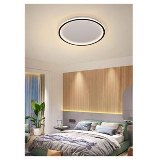 Trade Shop Trade Shop Traesio - Trade Shop - Plafoniera A Led Moderna Da Soffitto Tonda 43watt Luce Fredda Naturale Calda C13