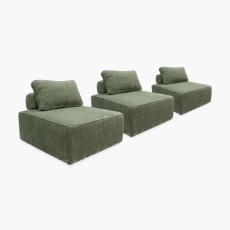 Sweeek Sof&aacute; Modular De Pana, 3 Plazas