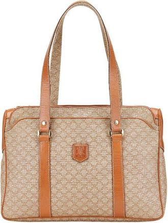 Celine Beige Brown Pvc Leather Handbag Tote Bag (Pre-Owned)