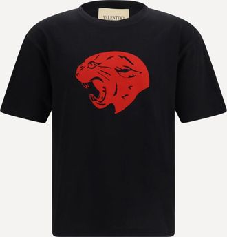 Valentino Panther cotton T-shirt Male XL