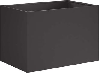 vidaXL Macetero De Jard&iacute;n Negro 50 X 40 X 40 Cm Acero Laminado En Fr&iacute;o Vidaxl