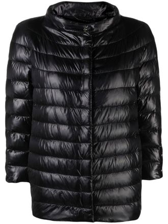 Herno Black Brown quilted padded jacket