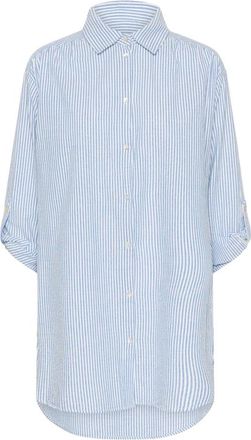 Saint Tropez Blouses & Hemden - Dames - Blouses & Shirts - Blauw - Maat: S