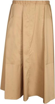 Blanca Vita Rokken, Dames, Bruin, XS, Katoen, Stretchkatoen. Wijde pasvorm