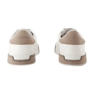 Dolce & Gabbana Dolce&Gabbana Color-Block Calfskin Sneaker - White