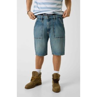 Guess GJ Carpenter Denim Shorts in Blue at Nordstrom, Size 30