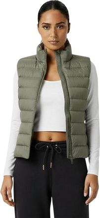 Jack Wills Lichtgewicht polyester vest voor dames (Kaki Groen)