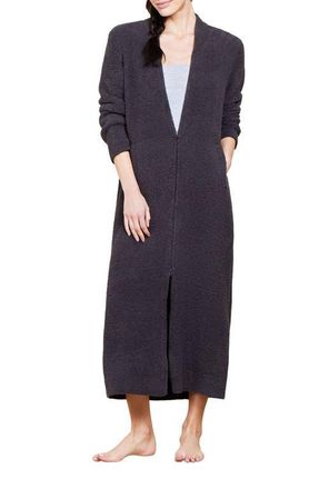 Barefoot Dreams CozyChic Front Zip Robe in Carbon at Nordstrom, Size Small