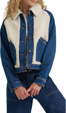 Lee Mixed Media Denim Jacket in Talk To Me at Nordstrom, Size X-Small