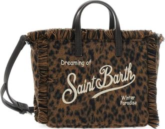 MC2 Saint Barth Vanity Mini Felt N - Dames - Tassen - Veelkleurig - Maat: ONE Size Zijde