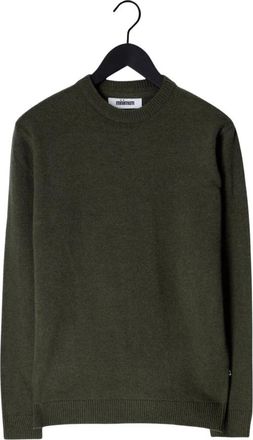 Minimum Hjuler 2.0 7349 Sweater - Heren - Ronde hals truien - Groen - 2XL - Wol - Truien & Vesten