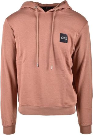 Costume National Brown Hooded Cotton Sweatshirt