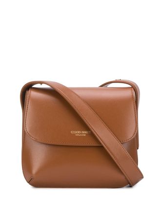 Giorgio Armani Borsa a spalla con stampa - Marrone