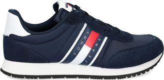 Tommy Jeans logo-appliqué sneakers - men - Other Materials/Leather/Fabric/Fabric - 43 - Blue