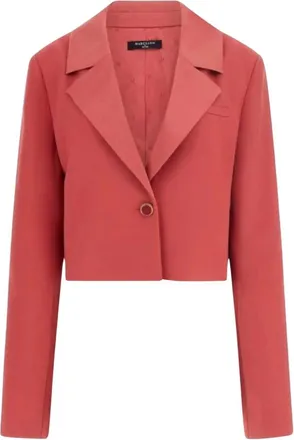 Guess Jassen, Dames, Roze, L, Leer, Blazer