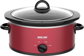 Better Chef Better Chef 3-Quart Slow Cooker With Removable Stoneware Crock - Oval - IM-465R