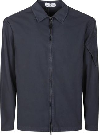 Stone Island Lichte jassen - Heren - Zomerjassen - Blauw - S - Jassen