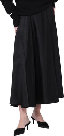 Anine Bing Christina Rok - Dames - Midirokken - Zwart - XS - Satijn - Rokken