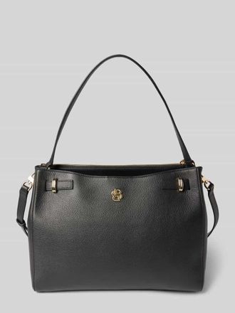 HUGO BOSS Tote Bag aus Rindsleder Modell B_ICON in Black, Gr&ouml;&szlig;e 1