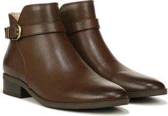 Naturalizer Soul Naturalizer Rosaline Booties Womens Dark Brown Leather Ankle Boots LION311