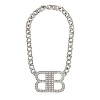 Balenciaga Necklaces, female, Gray, Size: ONE SIZE Boyfriend Necklace