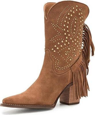 Dingo Star Power Womens Boots Camel : 9.5 B - Medium, Suede