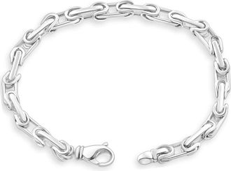 Pompeii3 Mens 14k Gold (41gram) or Platinum (66gram) Link Byzantine Bracelet 8.5
