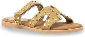 Chase + Chloe by Intouch Footwear Khari Studded Slide Sandal in Beige at Nordstrom Rack, Size 8.5