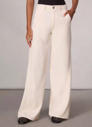 Rag & Bone Featherweight Tailored Wide Leg Sofie Jeans In Sandstone