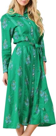 Printfresh Meredith Midi Dress In Bouquet Blossoms